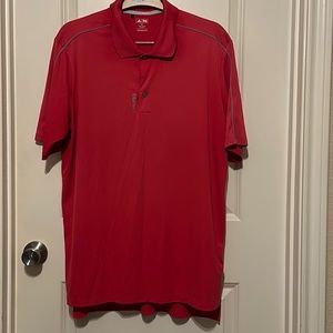 Adidas Adizero men’s Sri-fit polo. Size XL. Silver reflective stripes on back